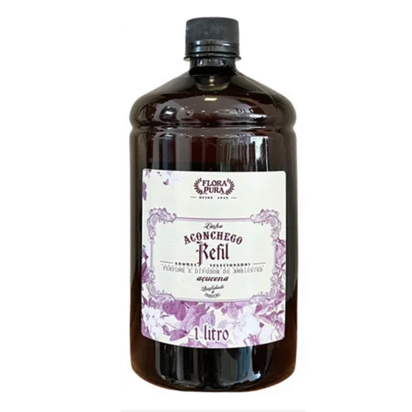 REFIL PERFUME E DIFUSOR DE AMBIENTE AÇUCENA 1L
