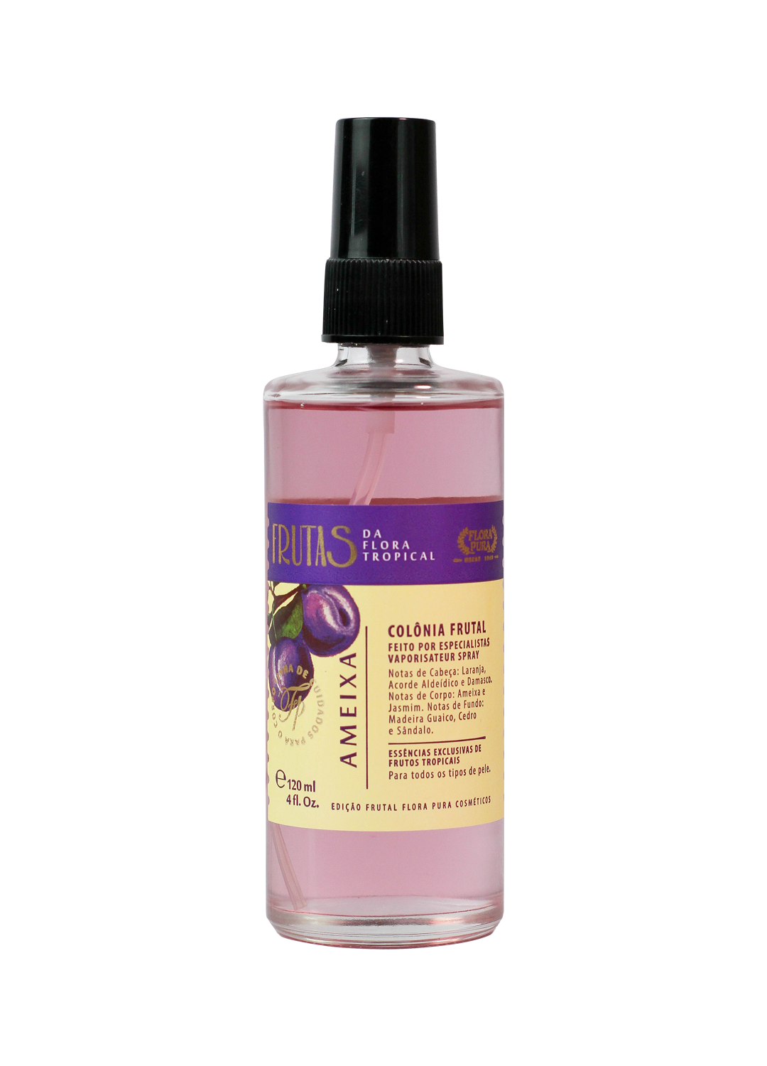 ÁGUA DE COLONIA FRUTAS AMEIXA 120ML