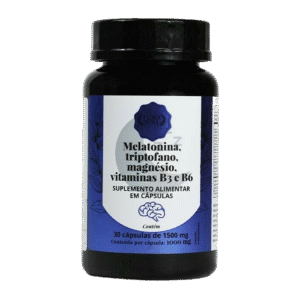 CAPSULA MELATONINA TRIPTOFANO MAGNESIO E VITAMINAS B3 E B6 30CAP