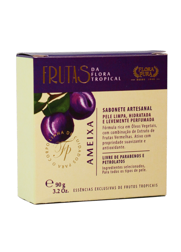 SABONETE ARTESANAL FRUTAS AMEIXA 90G