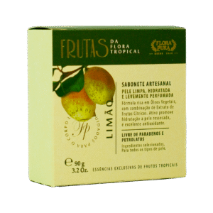 SABONETE ARTESANAL FRUTAS TROPICAL LIMÃO 90G