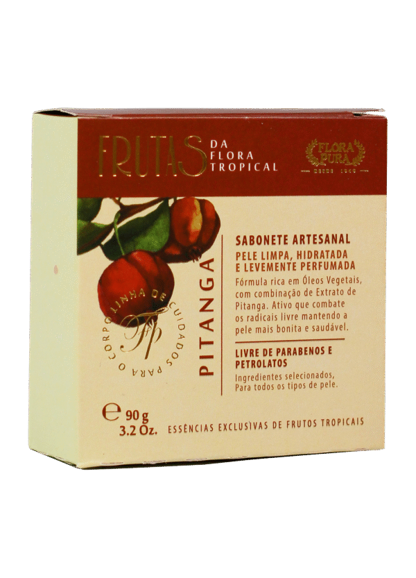 SABONETE ARTESANAL FRUTAS TROPICAL PITANGA 90G