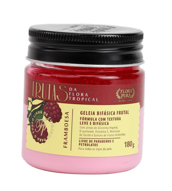 GELEIA HIDRATANTE BIFASICA FRUTAS FRAMBOESA 180G