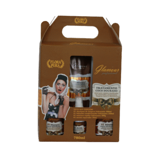 KIT GLAMOUR COCO DOURADO 780ML
