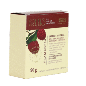 SABONETE ARTESANAL FRUTAS FRAMBOESA 90G