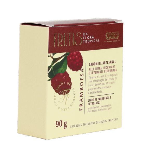 SABONETE ARTESANAL FRUTAS FRAMBOESA 90G