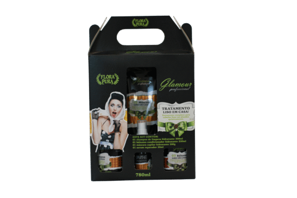 KIT GLAMOUR LISO EM CASA 780ML