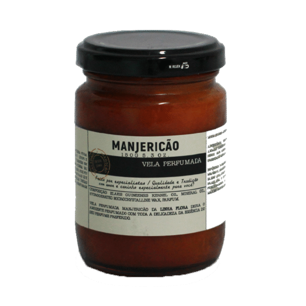 VELA PERFUMADA LINHA FLORA MANJERICAO 150G