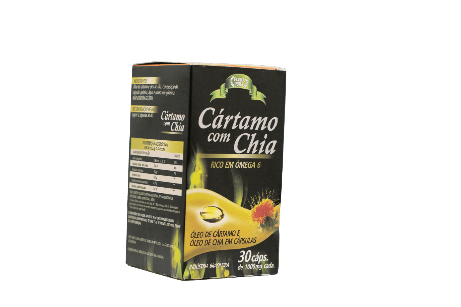 CÁRTAMO COM CHIA 1000MG 30CAP